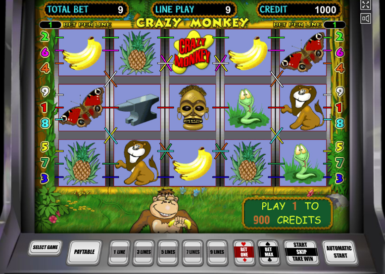 crazy monkey играть онлайн на деньги